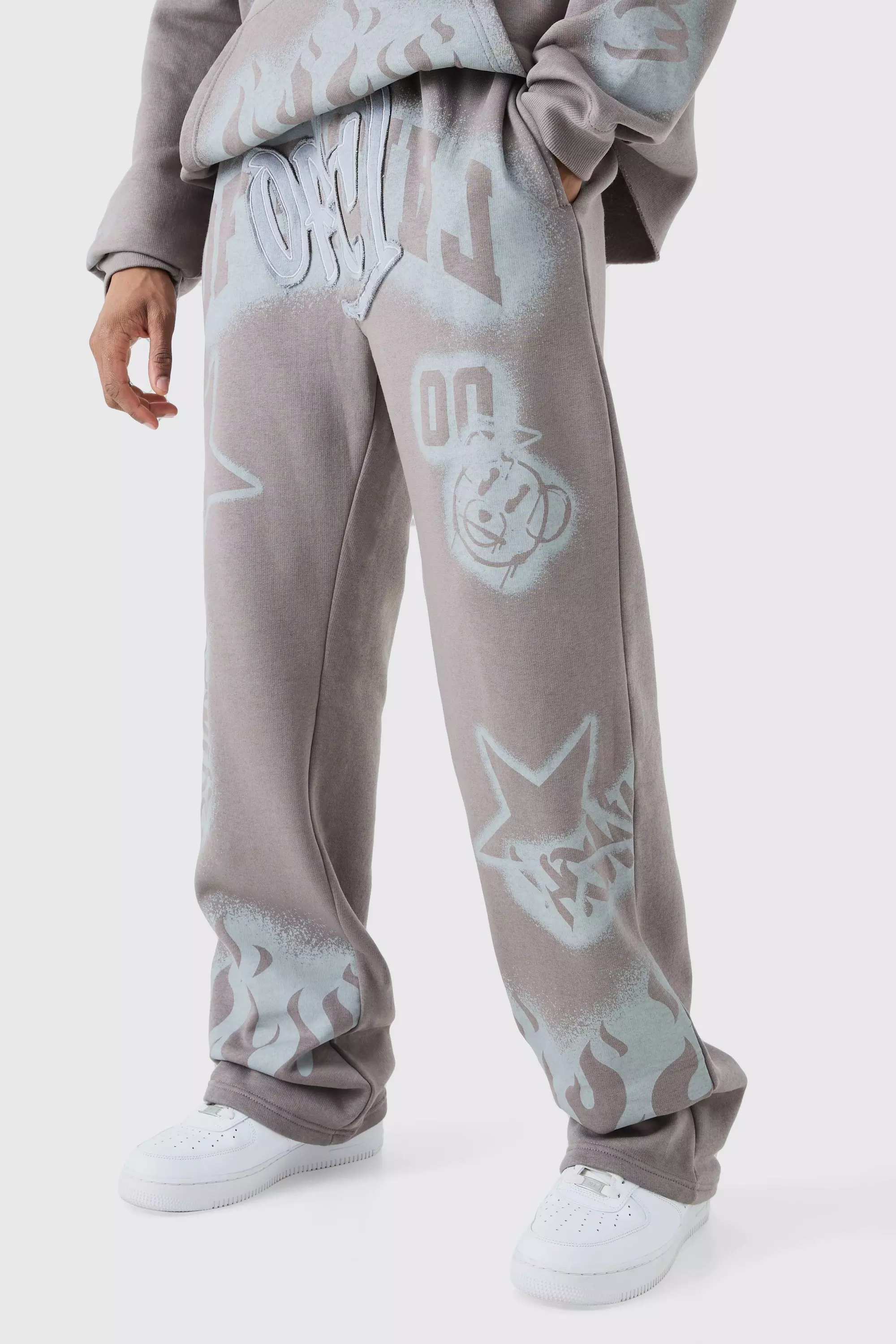 Grey tall joggers hotsell